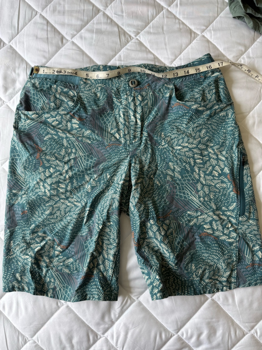 Patagonia Dirt Craft 12 Green Botanical Print MTB Shorts